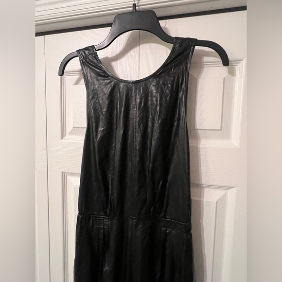 Free People New Love One Piece Jumpsuit Romper Faux Leather Size Small - Picture 4 of 15